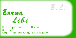 barna libi business card